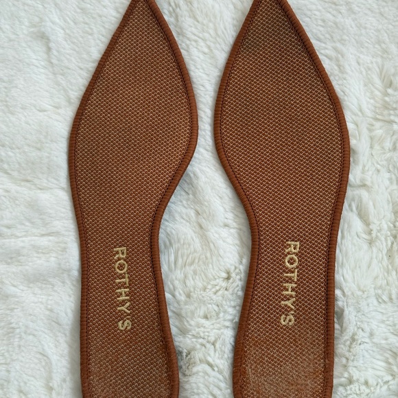 ROTHY'S The Point Fawn Knit Pointed Toe Flats Size 8.5 - Picture 7 of 7